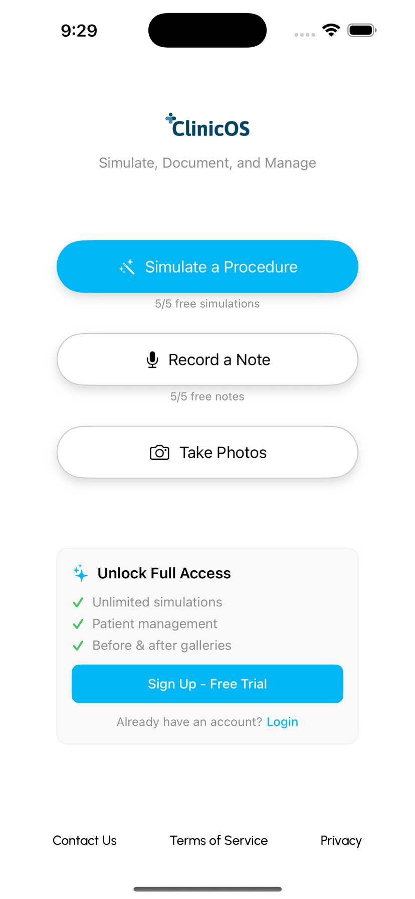 Website form captures names and emails — nothing useful